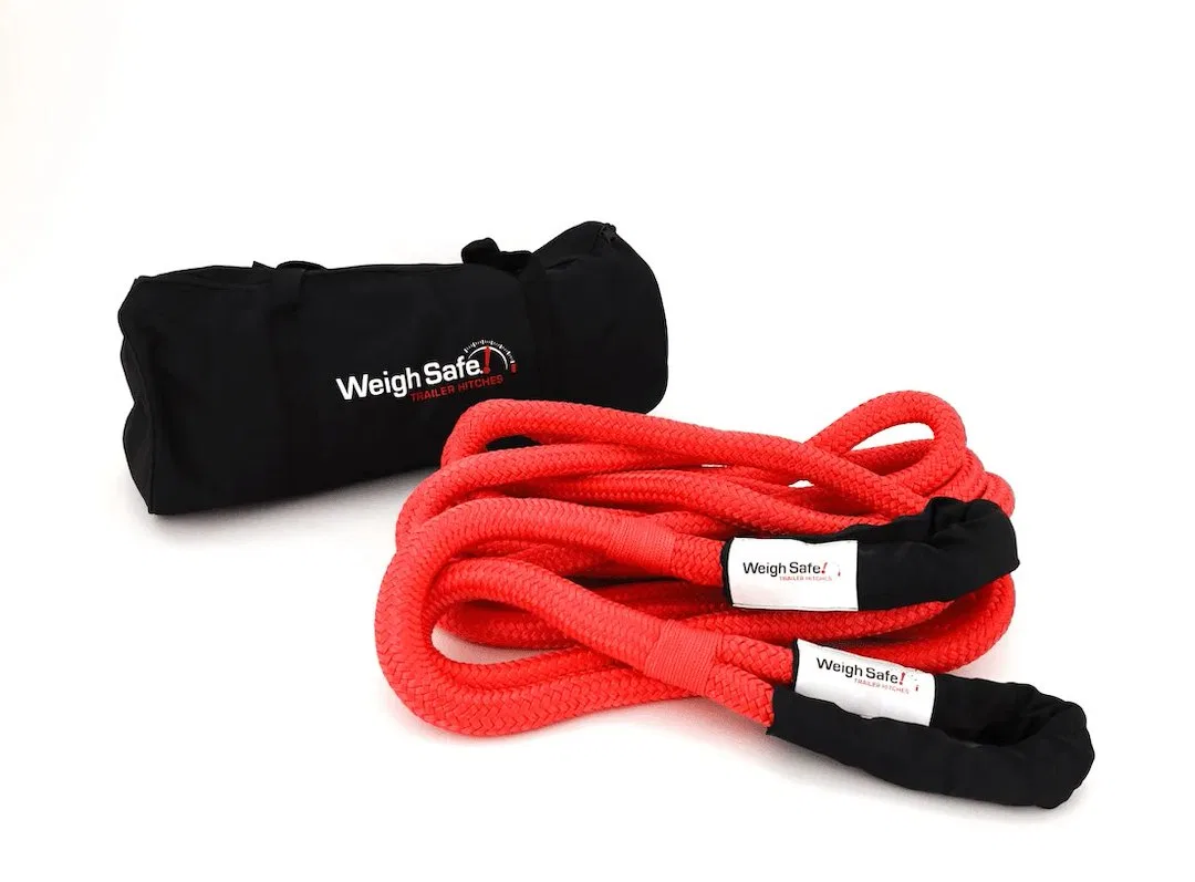 WS29 – WEIGH SAFE Recovery Strap, 5/8 Inch Diameter x 20 Foot Length 5,033 Pound Load Rting/ 15100 Breaking Strength ...